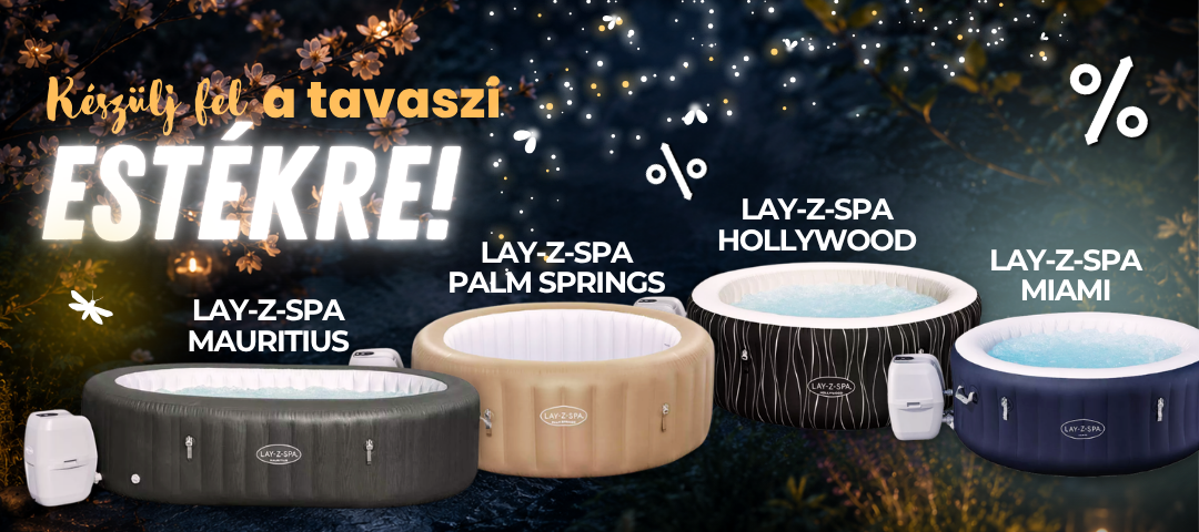 Tavaszi jakuzzi kedvezmények