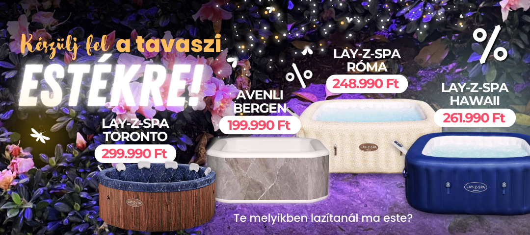 Tavaszi jakuzzi vásár