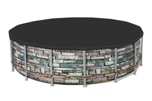 Bestway medence védőtakaró 488 cm átmérőjű fémvázas medencékhez
