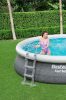 Bestway Marbella rattan hatású felfújható karimájú, puhafalú medence szett 457x 107 cm
