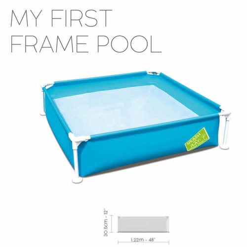 Bestway Első fémvázas gyerek medencém 122 x 122 x 30,5 cm