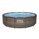 Bestway MYKONOS LUX rattan hatású fémvázas medence szett 366 x 100 cm