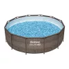 Bestway MYKONOS LUX homokszűrős vízforgatóval rattan hatású fémvázas medence szett 366 x 100 cm