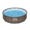 Bestway MYKONOS LUX homokszűrős vízforgatóval rattan hatású fémvázas medence szett 366 x 100 cm