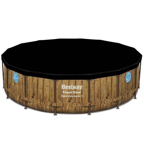 Bestway EVIA Vista rattan hatású fémvázas medence szett 488 x 122 cm