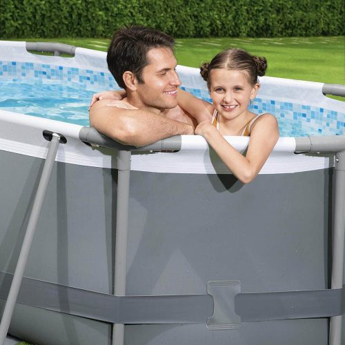 VANILLA Ovális fémvázas medence szett 305 x 200 x 84 cm