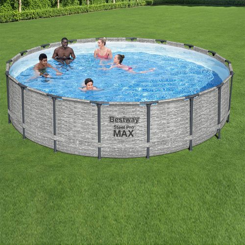 Bestway SAN JUAN kőhatású fémvázas medence szett 549 x 122 cm