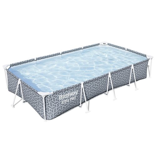 Bestway Turqouise Bay szögletes fémvázas medence szett 366 x 201 x 66 cm