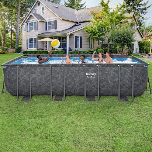 Bestway Malaga szögletes fémvázas APX 365 medence szett 549 x 274 x 132 cm