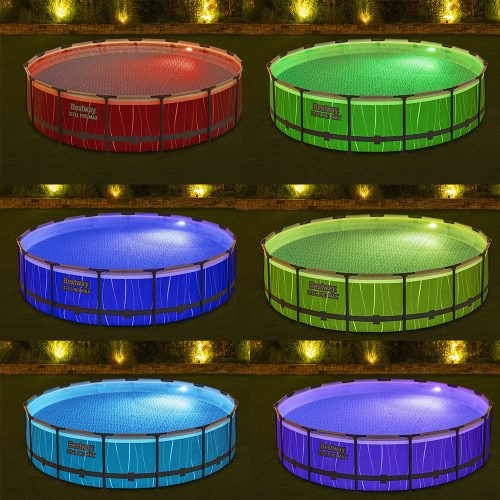 Bestway Sayulita LED-es, fémvázas medence szett 457 x 107