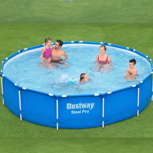 AZZURRO Fémvázas medence szett 396x84 cm