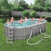 Bestway KRK ovális fémvázas medence szett 549 x 274 x 122 cm 