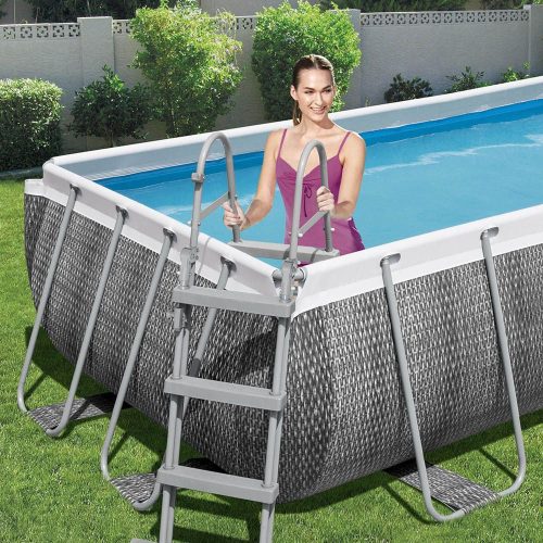 Bestway CIPRUS szögletes fémvázas medence szett 404 x 201 x 100 cm