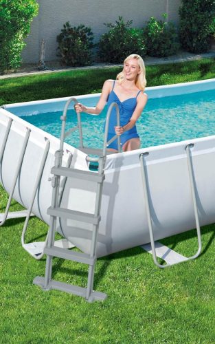 Bestway CAPRI PRO szögletes fémvázas medence szett 404 x 201 x 100 cm