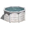 PONTAQUA KIT NORDIC kerek fémfalas családi medence szett 3,5 x 1,2 m