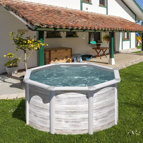 GRE KIT NORDIC kerek fémfalas családi medence szett 3,5 x 1,2 m