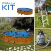 PONTAQUA KIT WOOD fémfalas családi medence szett 610 x 375 x 120 cm