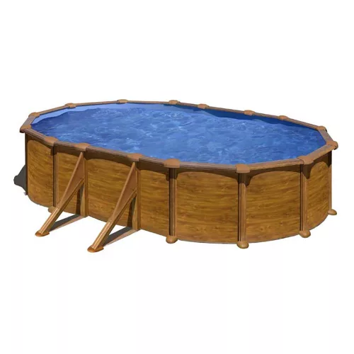 GRE KIT WOOD fémfalas családi medence szett 500 x 300 x 120 cm