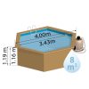 PONTAQUA TIMBER fa medence Ø4 x 1,19 m