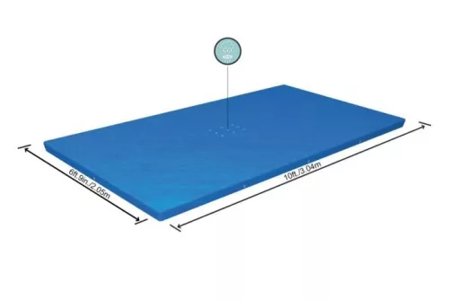 Bestway Medence takaró fólia 300 x 201 cm - Fémvázas szögletes medencéhez