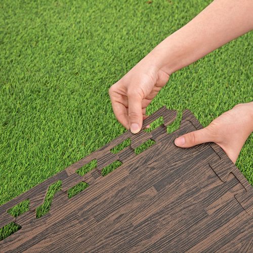 Medence alátét, fa hatású 50x50 cm