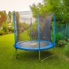GTR PRO Blue Sky Trambulin kék, védőhálóval, 244 cm 