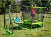 Első Játszóterem 130 cm széles trambulin, 80 cm széles hintával