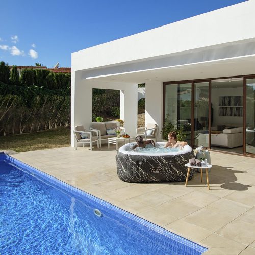 Lay-Z-Spa Hollywood Luxe Airjet masszázsmedence 180 x 180 x 66 cm 2025