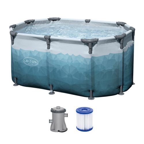 Lay-Z-Spa ovális, fémvázas jégfürdő kád 150 x 90 x 65 cm