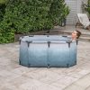 Lay-Z-Spa ovális, fémvázas jégfürdő kád 150 x 90 x 65 cm