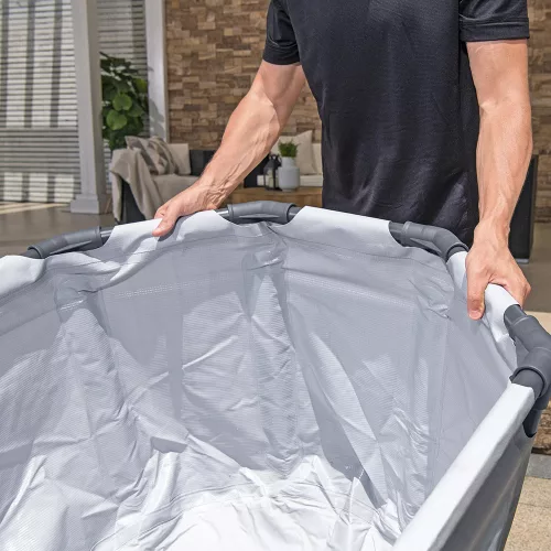 Lay-Z-Spa ovális, fémvázas jégfürdő kád 150 x 90 x 65 cm