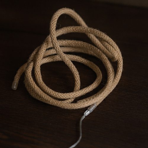 Dekortrend LED kötél fényfüzér, 20 led, meleg fehér, elemes