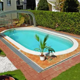   Hobby Pool Monaco medence 700 x  350 x 120 cm 0,6 mm homok stílus