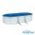 Pontaqua Family Pool ovális 6,1x3,6x1,2 fehér, 0,4mm PVC fólia, 2 gégecső, szkimmerrel, befúvóval