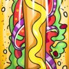 Hotdog matrac 190x109 cm
