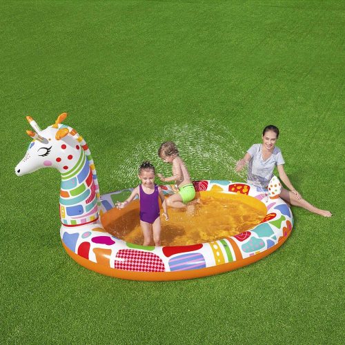 BESTWAY SPRICCELŐ ZSIRÁF GYEREKMEDENCE  266 cm x 157 cm x 127 cm