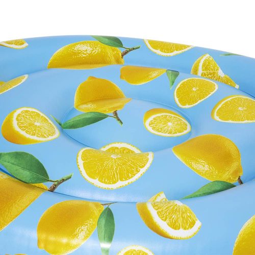 Citrom formájú és mintájú matrac, 1,76 x 1,22m