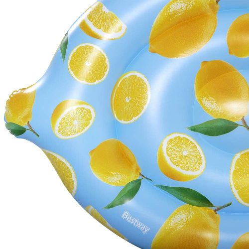 Citrom formájú és mintájú matrac, 1,76 x 1,22m