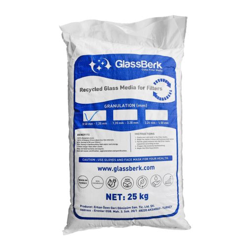 Szűrőüveg 0,5-1,2 mm 25 kg