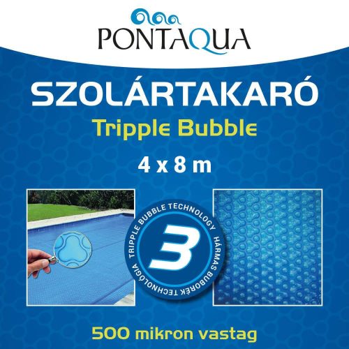 Szolár takaró 4 x 8 m 500micron Tripple Bubble