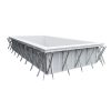 TIERRA PANEL POOL 600 x 300 x 150 cm modulpaneles, süllyesztett víztükrű, külső lépcsős medence szett
