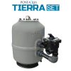 TIERRA BLUE POOL süllyesztett ovális medence szett 800 x 400 x 150 cm