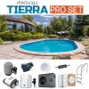 TIERRA PRO BLUE POOL süllyesztett ovális medence szett 500 x 300 x 150 cm