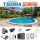 TIERRA PRO BLUE POOL süllyesztett ovális medence szett 500 x 300 x 150 cm