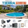 TIERRA  PRO BLUE POOL süllyesztett ovális medence szett 700 x 300 x 150 cm