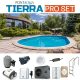 TIERRA PRO BLUE POOL süllyesztett ovális medence szett 800 x 400 x 150 cm