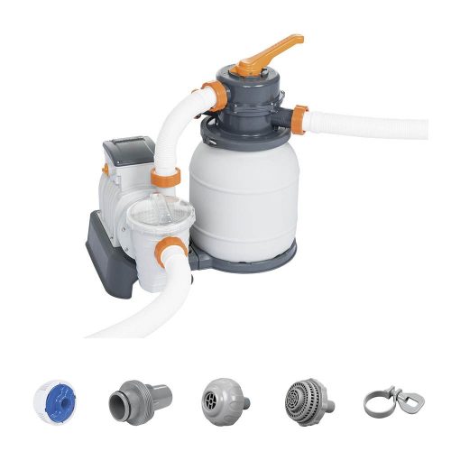 Flowclear Homokszűrős vízforgató 5,6 m³/h, ChemConnect vegyszeradagolóval