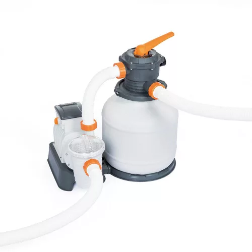 Flowclear Homokszűrős vízforgató 8 m³/h ChemConnect vegyszeradagolóval