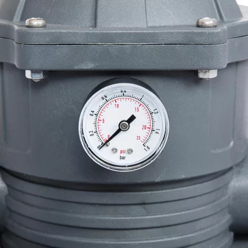Flowclear Homokszűrős vízforgató 8 m³/h ChemConnect vegyszeradagolóval