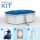 Pontaqua Family Pool KIT WHITE ovális fémfalas családi medence szett 490 x 360 x 120 cm